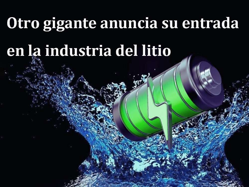 Another giant announces its entry into the lithium industry