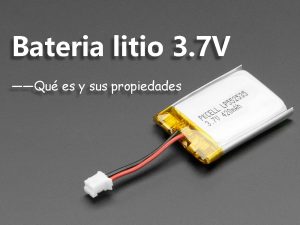 Bateria litio 3.7V