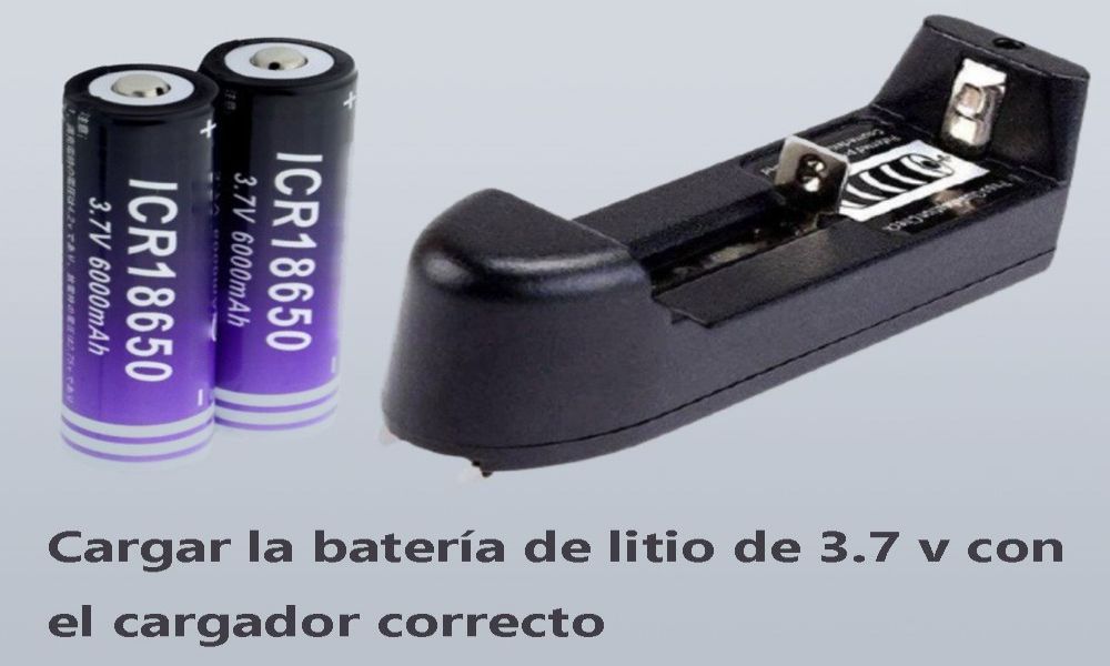 Charge 3.7 v lithium battery with the correct charger