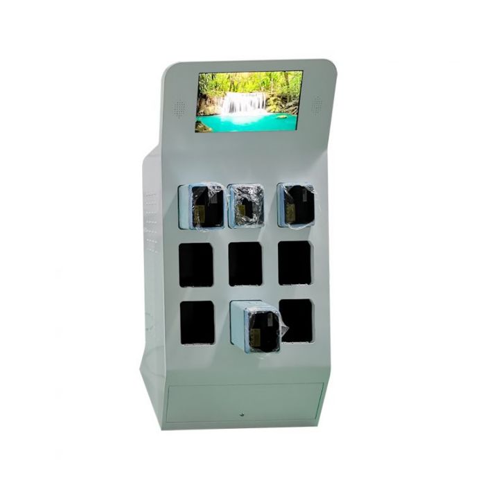 Charging station cabinet battery swap system