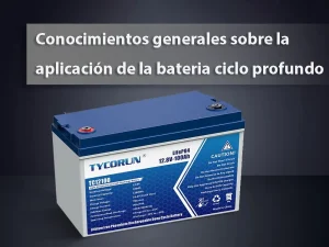 General knowledge about the application of deep cycle batteries