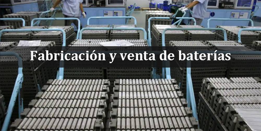 Manufacture and sales of batteries