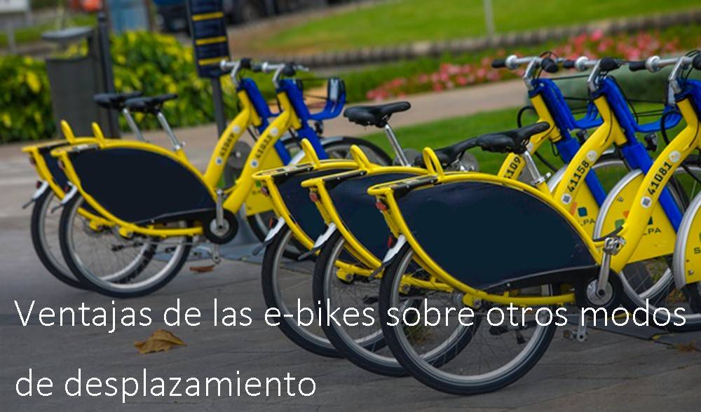 Advantages of e-bikes over other modes of travel