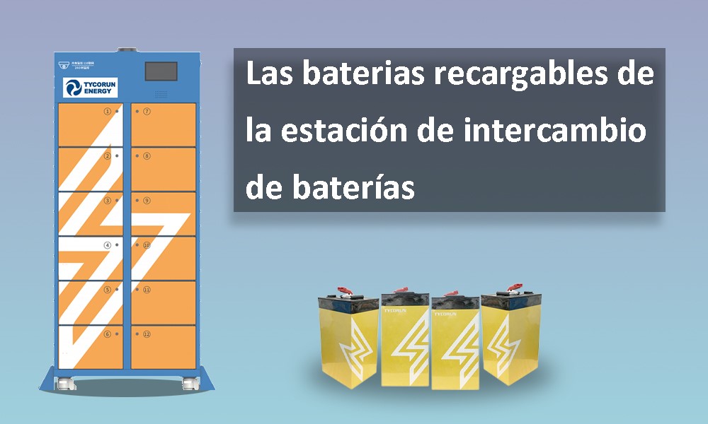 Battery swapping station rechargeable batteries