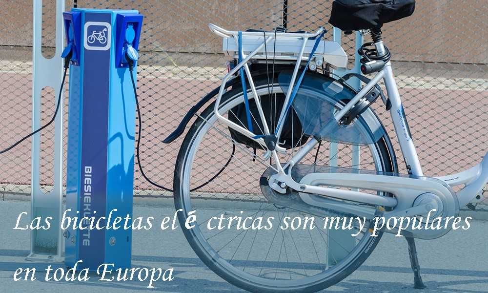 Electric bicycles are very popular throughout Europe