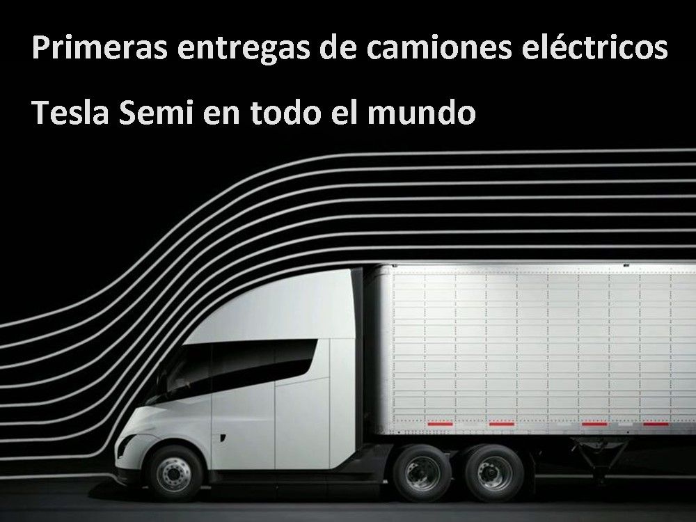 First global deliveries of Tesla Semi electric trucks