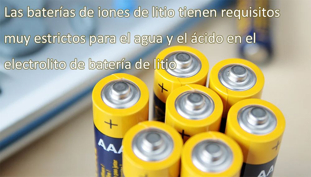 Lithium-ion batteries have very strict requirements for water and acid in the electrolyte of lithium batteries
