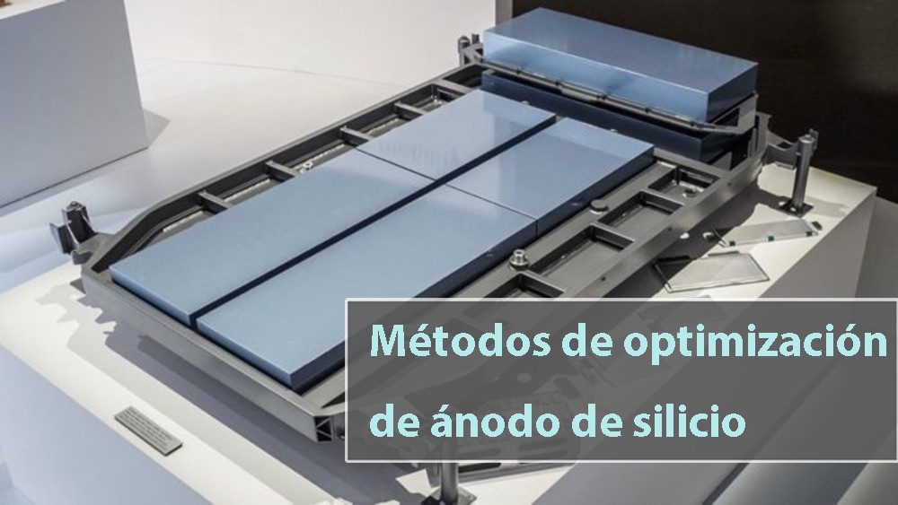 Métodos de optimización de ánodo de silicio