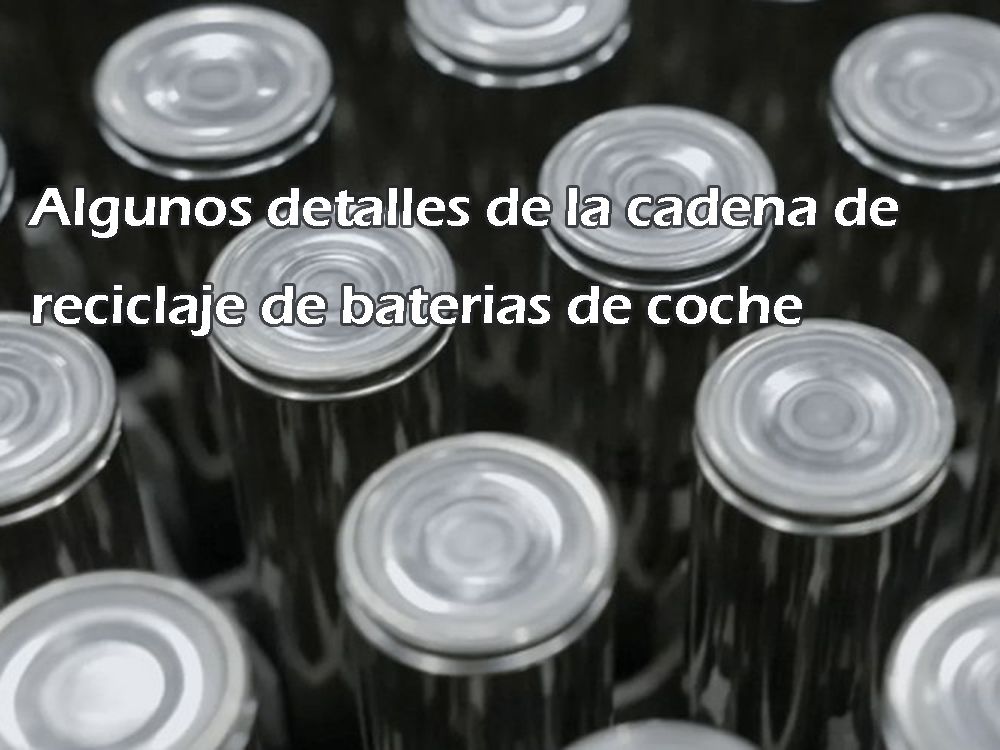 Some details of the automotive battery recycling industry chain