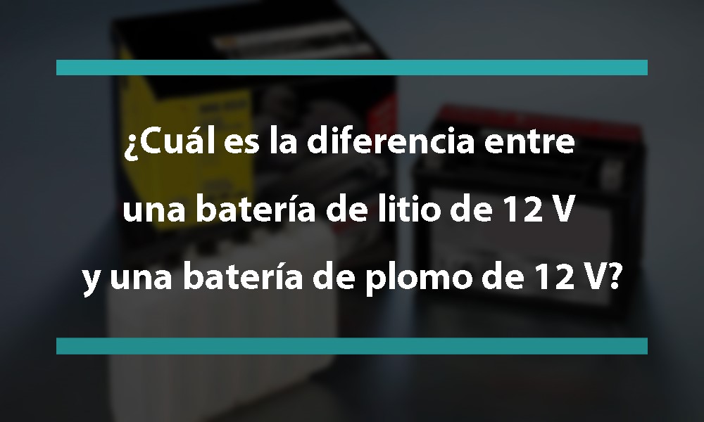 What is the difference between 12v lithium battery and 12v lead-acid battery