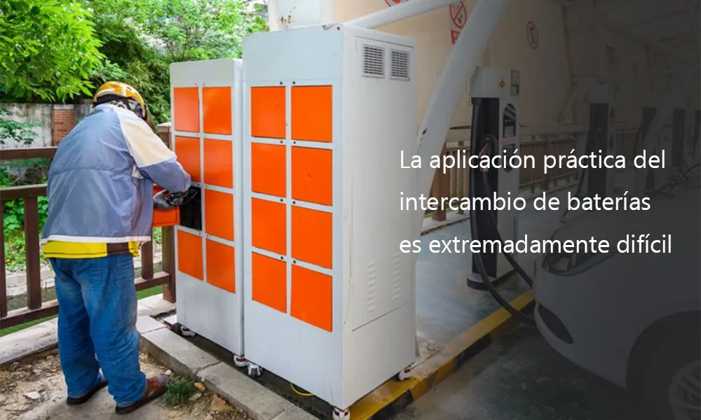 La aplicación práctica del intercambio de baterías es extremadamente difícil