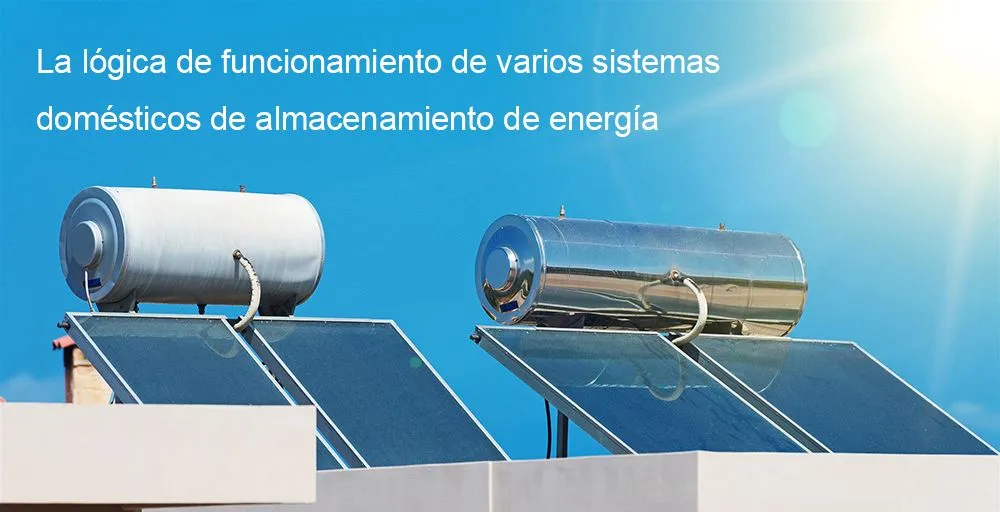 La lógica de funcionamiento de varios sistemas domésticos de almacenamiento de energía