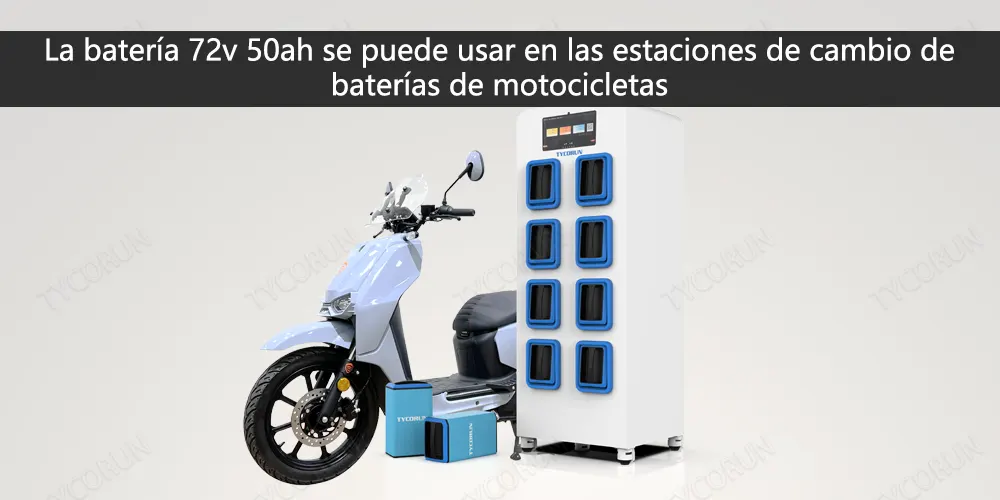 La batería 72v 50ah se puede usar en las estaciones de cambio de baterías de motocicletas