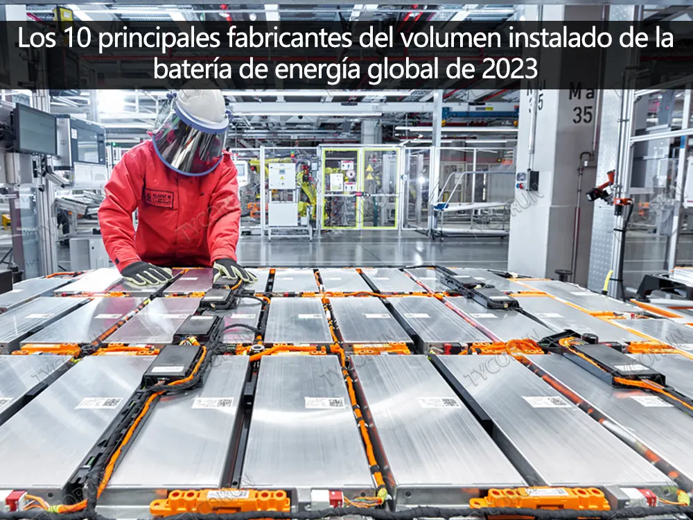 Los 10 principales fabricantes del volumen instalado de la batería de energía global
