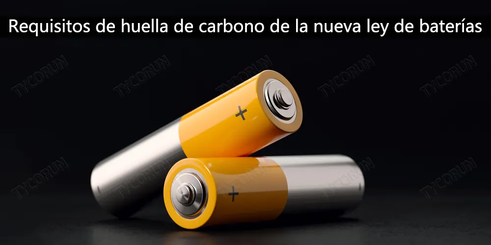 Requisitos de huella de carbono de la nueva ley de baterías